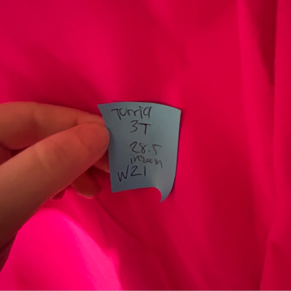 Torrid size 3T Vibrant Pink dressy Women's neon office fun w/ pockets pants NWT - Picture 7 of 7